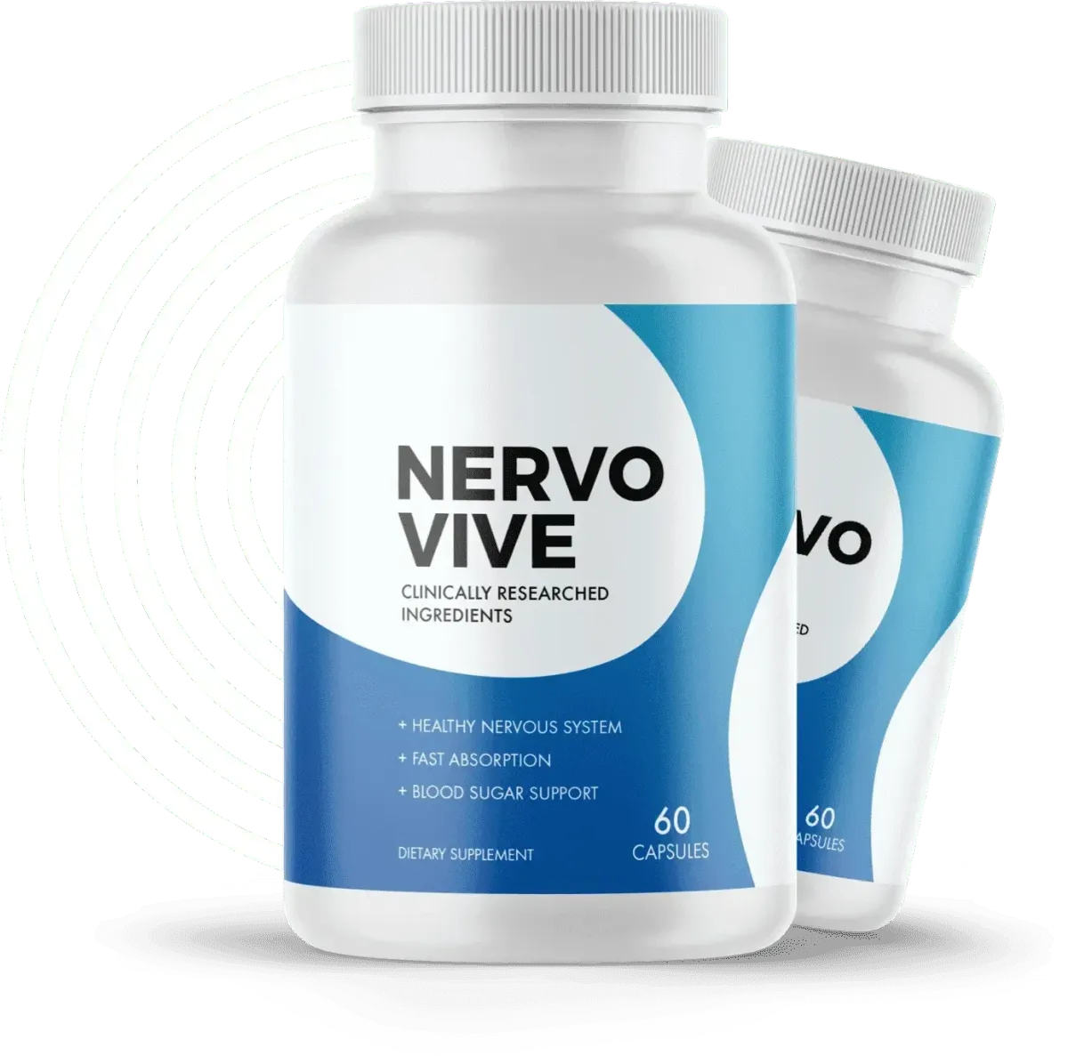 Nervovive two-bottle nerve support supplement